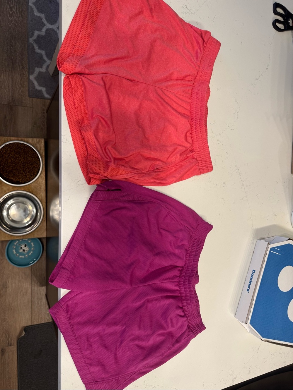 Athletic Works Women’s Athletic Shorts — Coral and Magenta